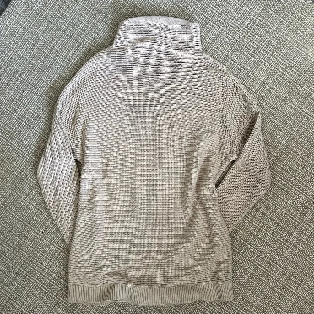 Michael Kors Cream Turtleneck Knit Sweater